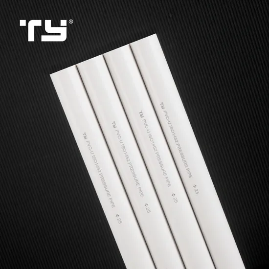 Tuyau de pression PVC UPVC réduisant le raccord de couplage DIN GB PN10 Tube en plastique pour l'approvisionnement en eau